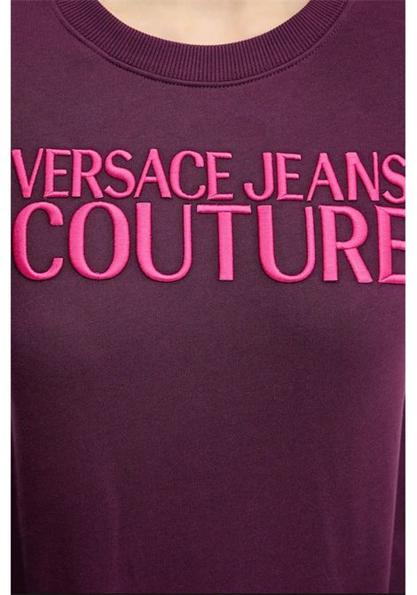 felpa con logo ricamato VERSACE JEANS COUTURE | Maglie | 79HAIT06 CF01T317